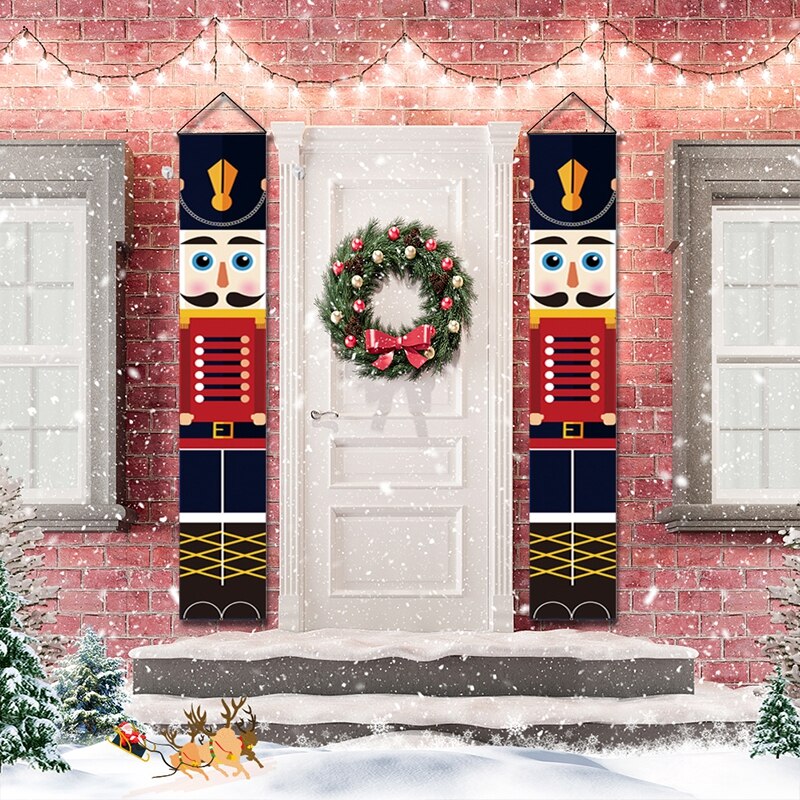 Nutcracker Outdoor Door Banners Set of 2 by HitMyNeed