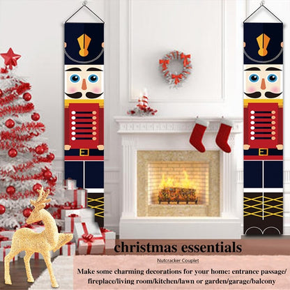 Nutcracker Outdoor Door Banners Set of 2 by HitMyNeed
