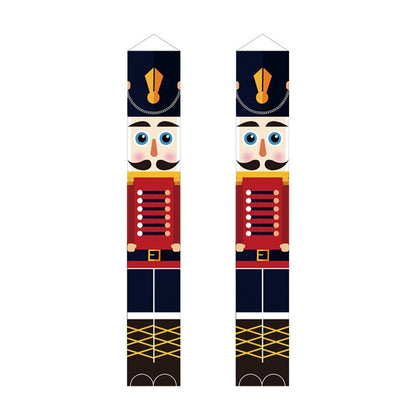 Nutcracker Outdoor Door Banners Set of 2 by HitMyNeed