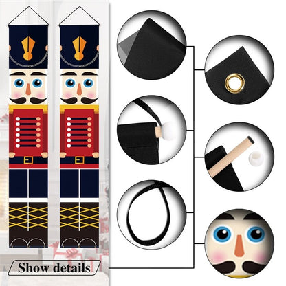 Nutcracker Outdoor Door Banners Set of 2 by HitMyNeed