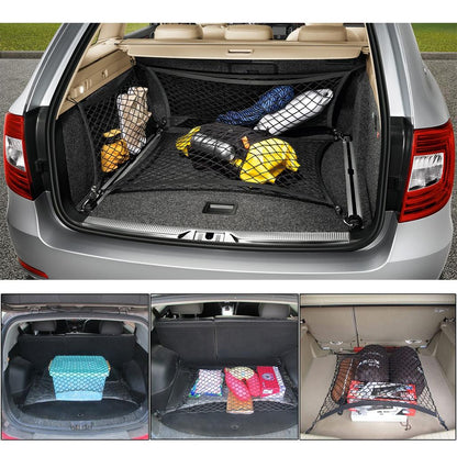 Nylon Car Boot Cargo Net with 4 Hooks by HitMyNeed
