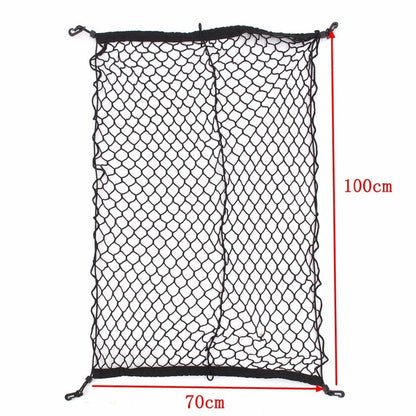 Nylon Car Boot Cargo Net with 4 Hooks by HitMyNeed