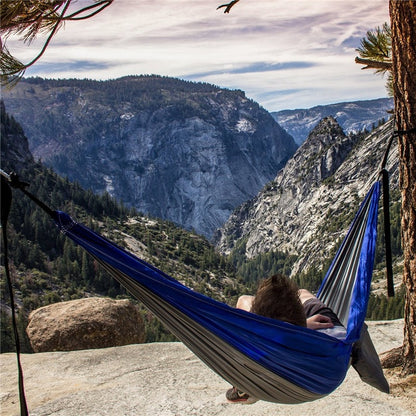Nylon Fabric Portable Hammock for Camping & Patio by HitMyNeed