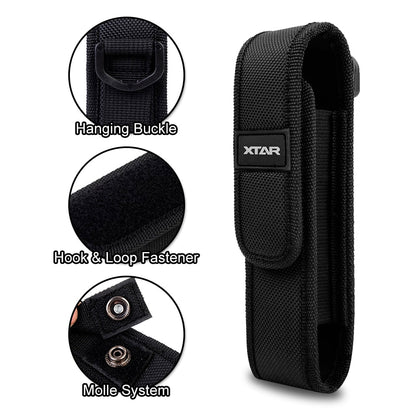 Nylon Flashlight Holster Belt Pouch for Camping by HitMyNeed