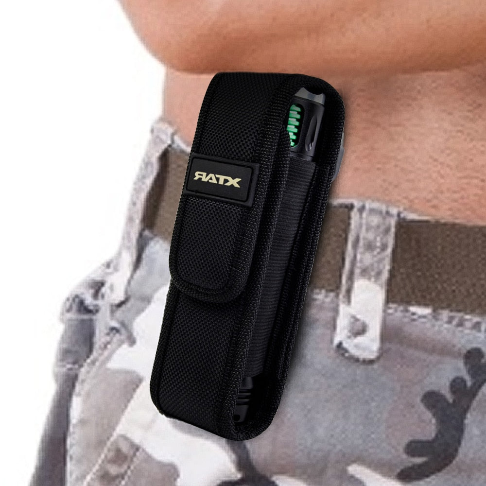 Nylon Flashlight Holster Belt Pouch for Camping by HitMyNeed