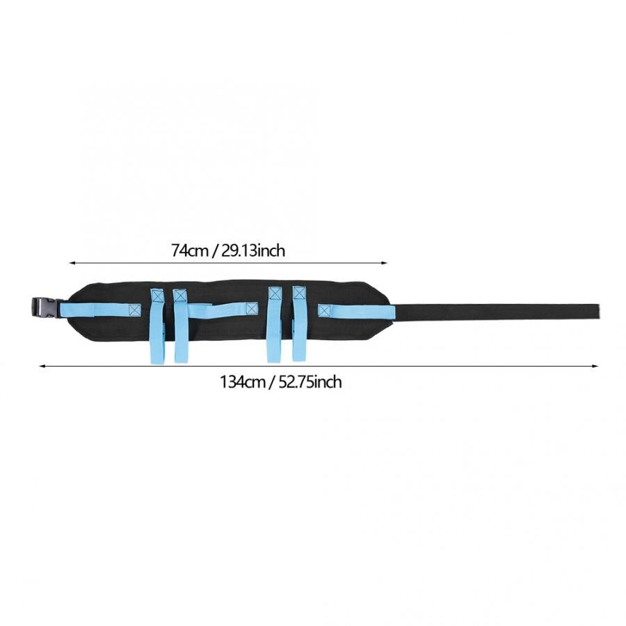 Nylon Gait Belt with Multiple Grip Handles by HitMyNeed