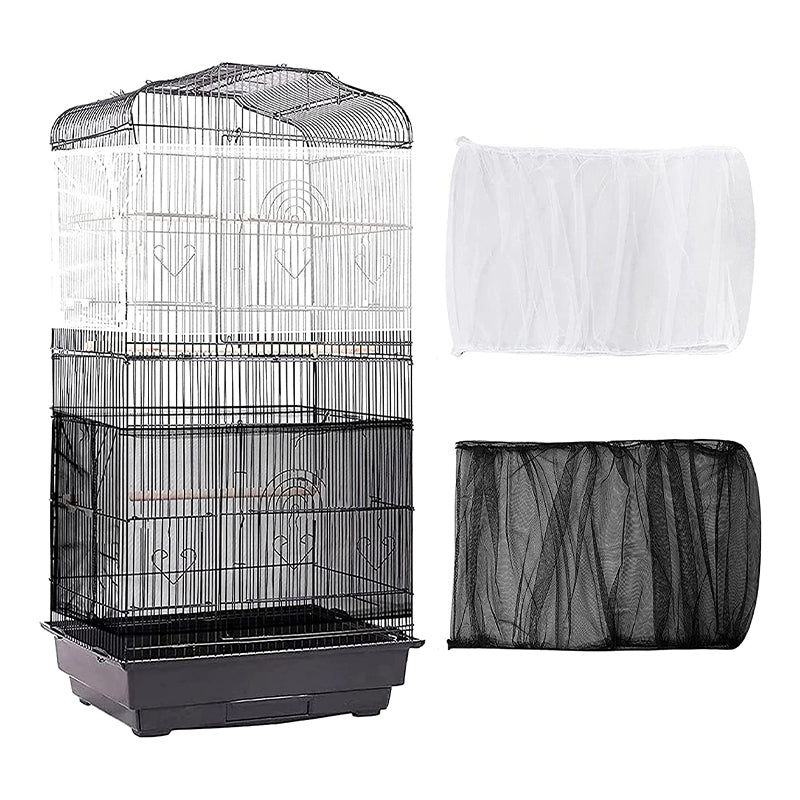 Nylon Mesh Bird Cage Seed Guard Cover by HitMyNeed