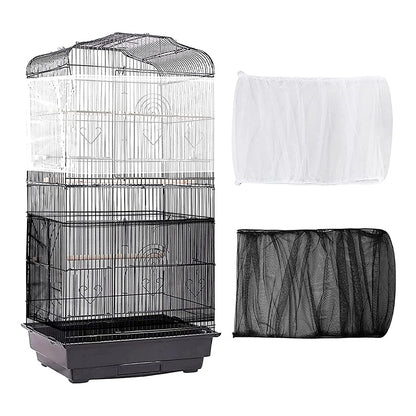 Nylon Mesh Bird Cage Seed Guard Cover by HitMyNeed