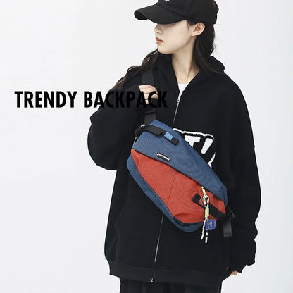 Nylon Panelled Unisex Waist & Chest Crossbody Bag by HitMyNeed