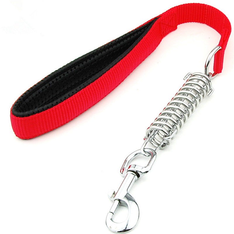 Nylon Rope Dog Leash with Shock-Absorbing Spring by HitMyNeed