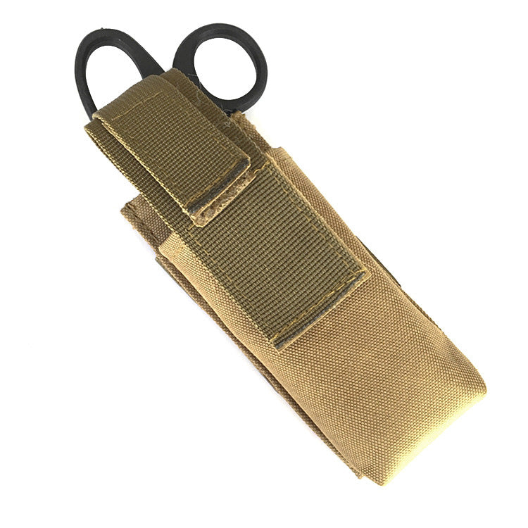 Nylon Tactical Scissors & Tourniquet MOLLE Pouch khaki by HitMyNeed