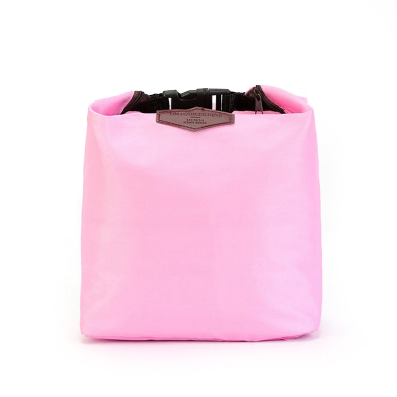 Nylon Thermal Insulated Lunch Bag pink by HitMyNeed
