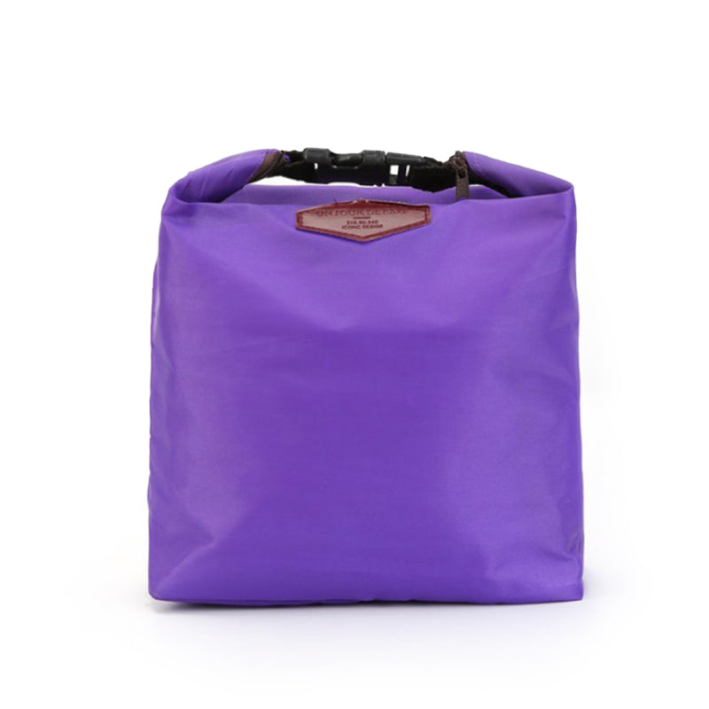 Nylon Thermal Insulated Lunch Bag purple by HitMyNeed
