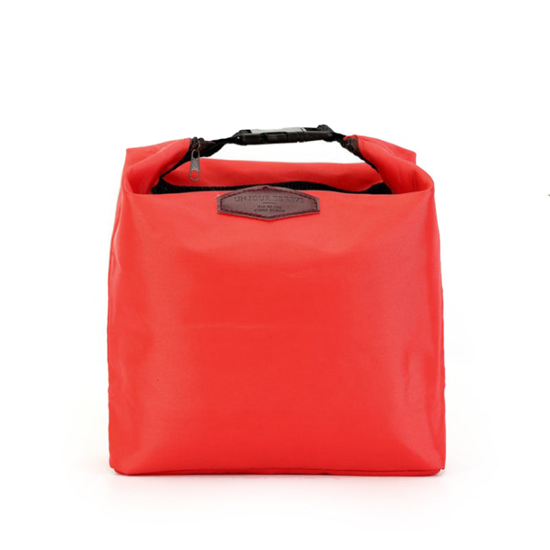 Nylon Thermal Insulated Lunch Bag red by HitMyNeed