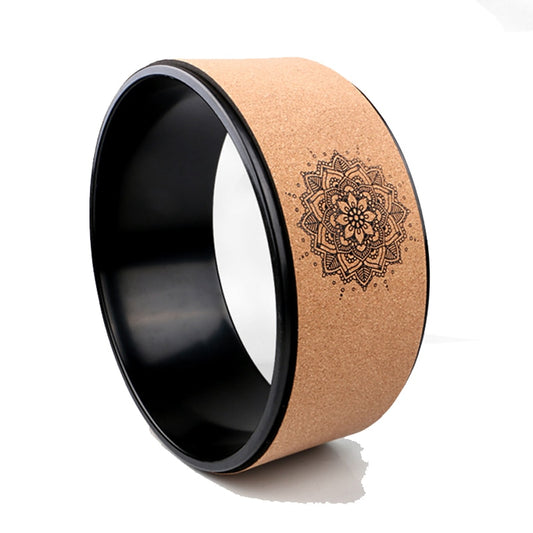 Oak Wood Yoga Roller Wheel for Backbends & Balance by HitMyNeed