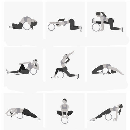 Oak Wood Yoga Roller Wheel for Backbends & Balance by HitMyNeed