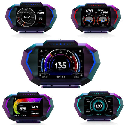 OBD2 + GPS HUD Digital Speedometer with Alarms by HitMyNeed