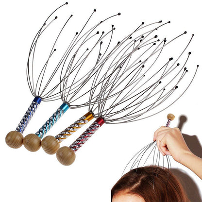 Octopus Head Massager with Stainless Steel Wires by HitMyNeed