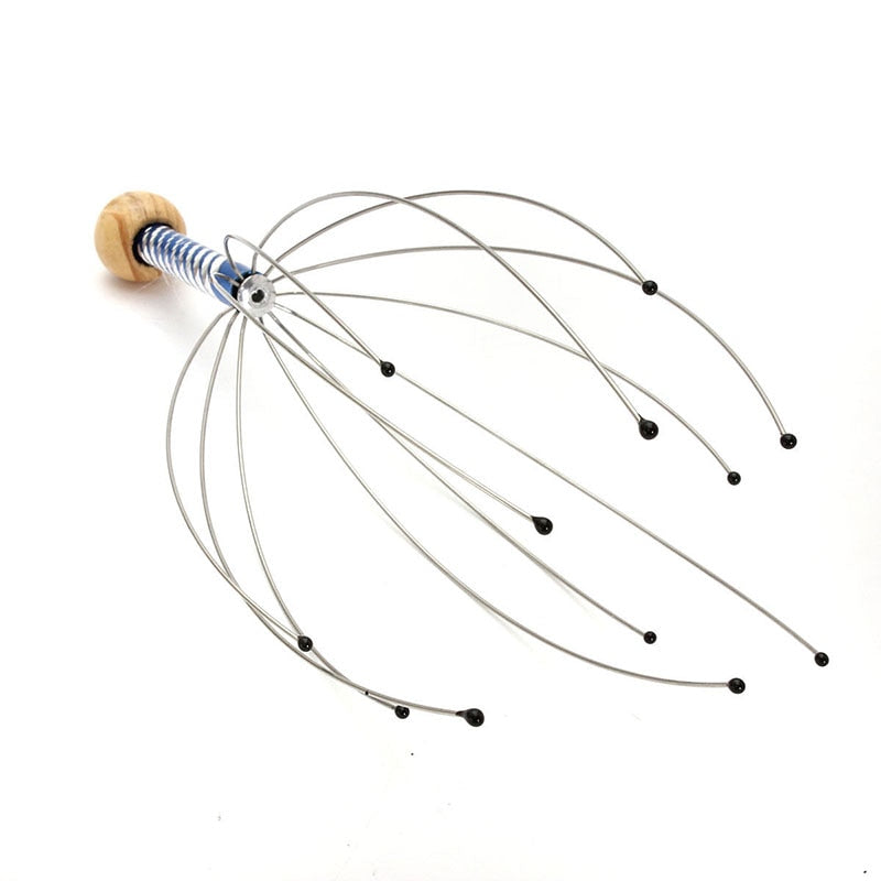 Octopus Head Massager with Stainless Steel Wires by HitMyNeed