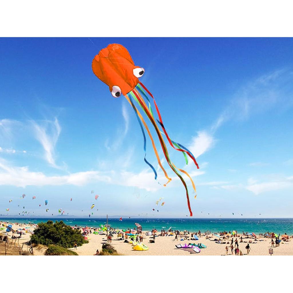 Octopus Kite Kids Outdoor Frameless Nylon Kite by HitMyNeed