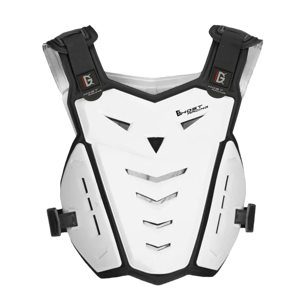 Off-Road Motocross Chest Protector Armor Vest white by HitMyNeed