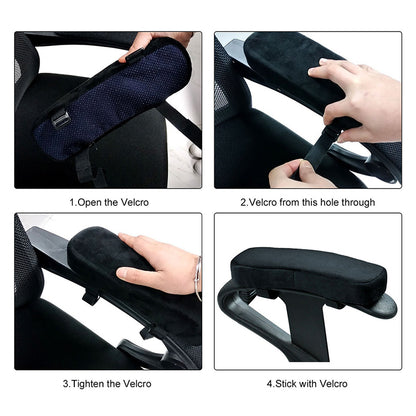 Office Chair Armrest Cover with Memory Foam Cushion by HitMyNeed