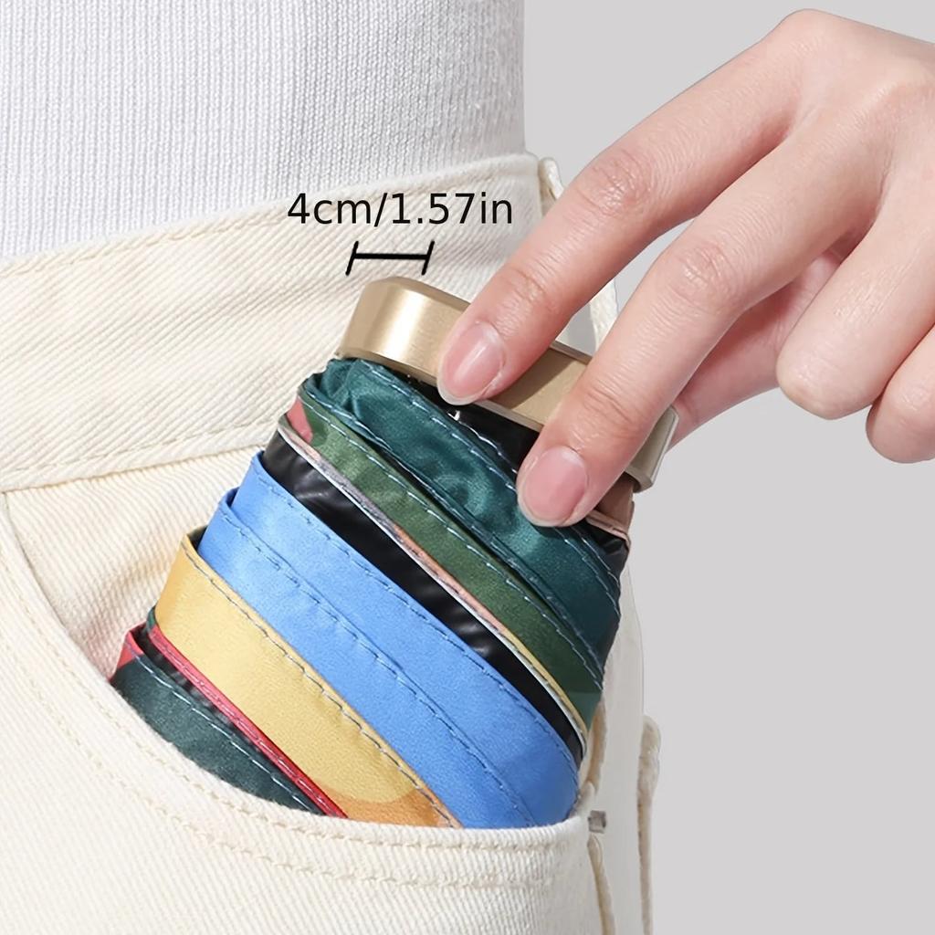 Oil Painting Compact UV Umbrella for Handbag by HitMyNeed