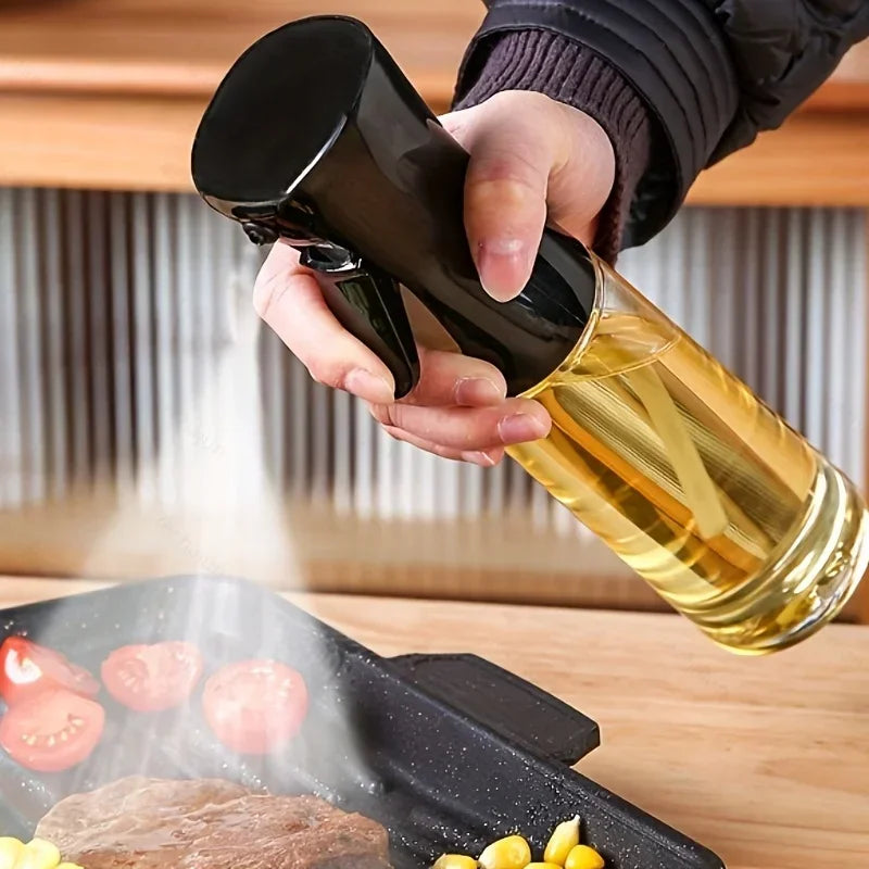 Oil Spray Bottle for Cooking 200-500ml 500ml-black by HitMyNeed