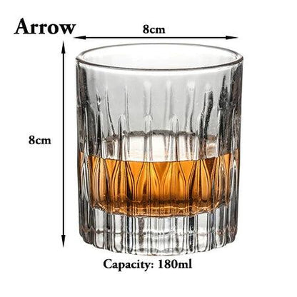 Old Fashioned Whiskey Glasses Set for Scotch & Bourbon 180ml-arrow by HitMyNeed