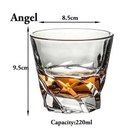 Old Fashioned Whiskey Glasses Set for Scotch & Bourbon angelwheel by HitMyNeed