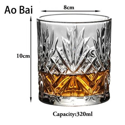 Old Fashioned Whiskey Glasses Set for Scotch & Bourbon ao-bai by HitMyNeed