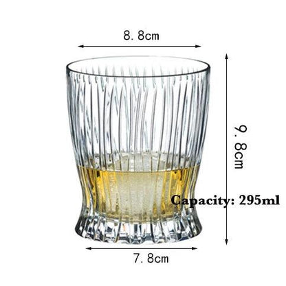 Old Fashioned Whiskey Glasses Set for Scotch & Bourbon flame by HitMyNeed