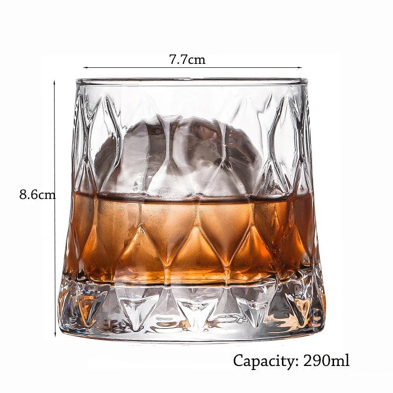 Old Fashioned Whiskey Glasses Set for Scotch & Bourbon maos-290ml by HitMyNeed