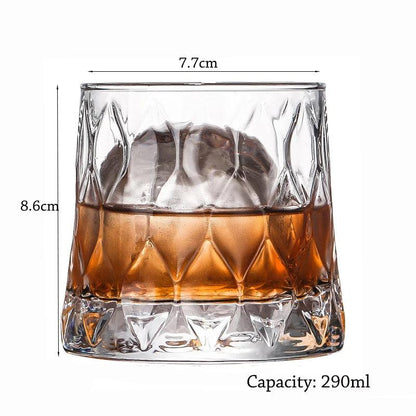 Old Fashioned Whiskey Glasses Set for Scotch & Bourbon maos-290ml by HitMyNeed