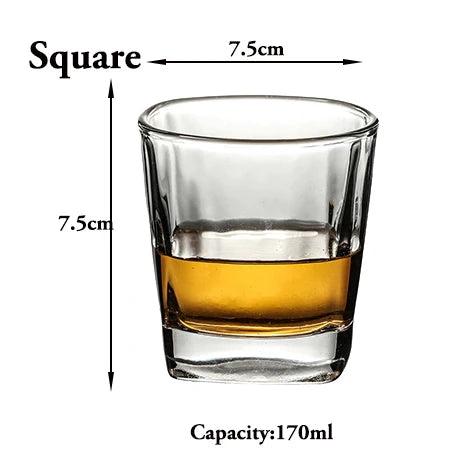 Old Fashioned Whiskey Glasses Set for Scotch & Bourbon square by HitMyNeed