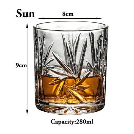 Old Fashioned Whiskey Glasses Set for Scotch & Bourbon sun by HitMyNeed