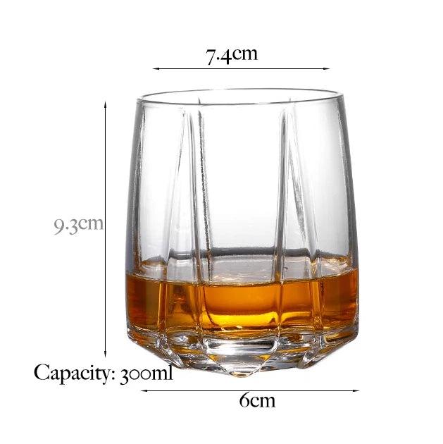 Old Fashioned Whiskey Glasses Set for Scotch & Bourbon swordpattern by HitMyNeed