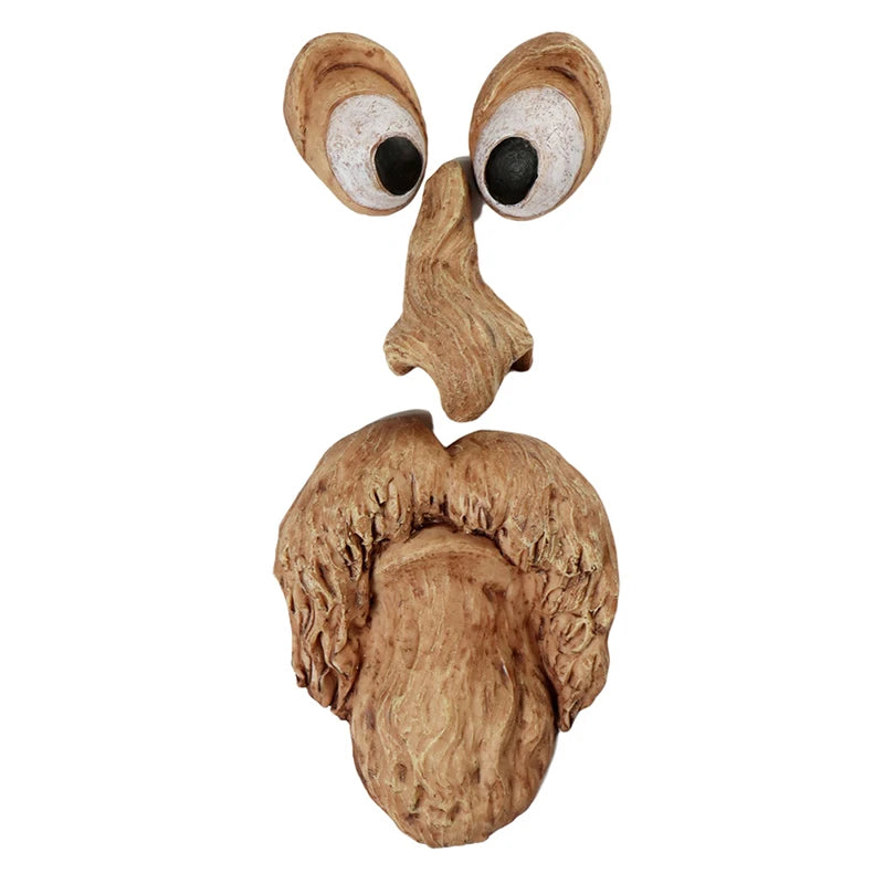 Old Man Tree Face Garden Peeker Yard Art a by HitMyNeed