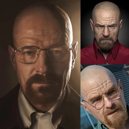 Old Man Wrinkle Full Head Mask for Halloween & Cosplay by HitMyNeed