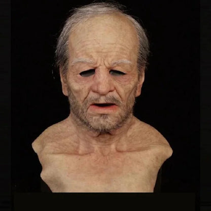Old Man Wrinkle Full Head Mask for Halloween & Cosplay 2.0 by HitMyNeed