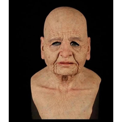 Old Man Wrinkle Full Head Mask for Halloween & Cosplay 8.0 by HitMyNeed