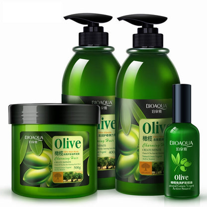 Olive Oil Hair Care Set 3pcs for Dry & Damaged Hair by HitMyNeed