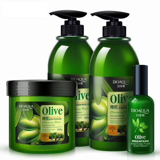 Olive Oil Hair Care Set 3pcs for Dry & Damaged Hair by HitMyNeed