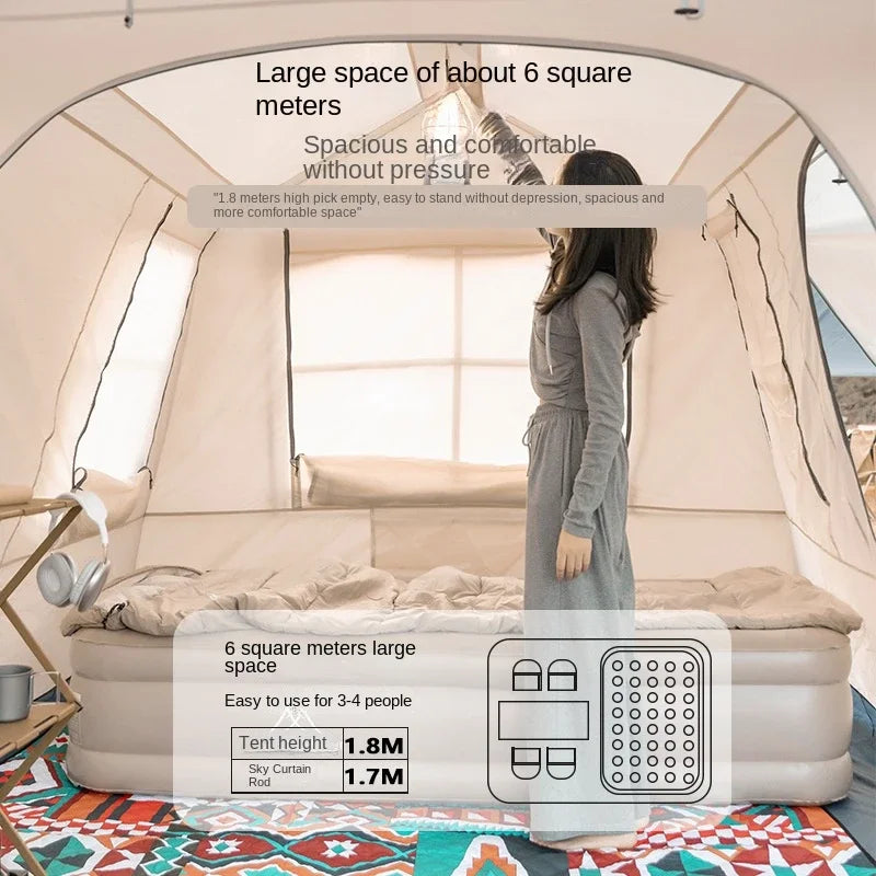 One-Button 2-Bedroom Living Shell Tent by MOUNTAINHIKER by HitMyNeed