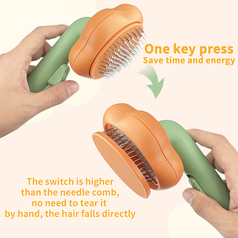 One-Click Cleaning Cat Fur Brush by HitMyNeed