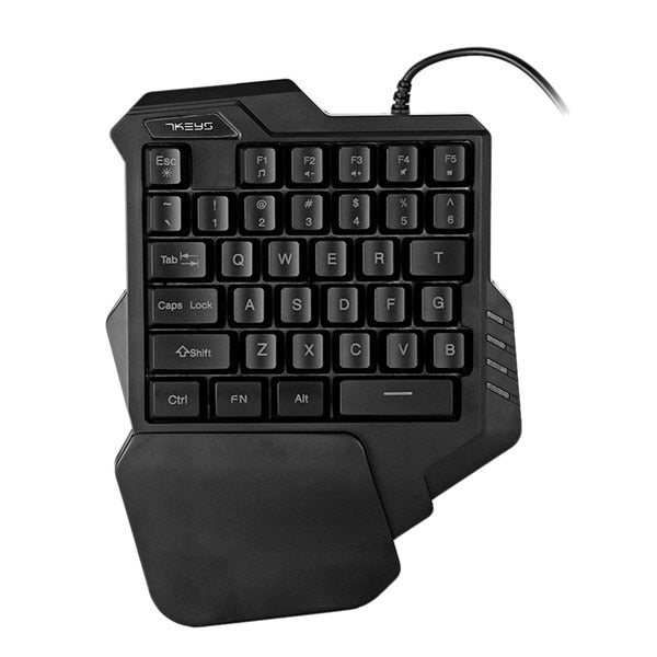 One-Handed LED Gaming Keypad with Wrist Rest by HitMyNeed