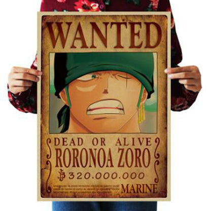 One Piece Wanted Posters Set of 20 (Kraft Paper) by HitMyNeed