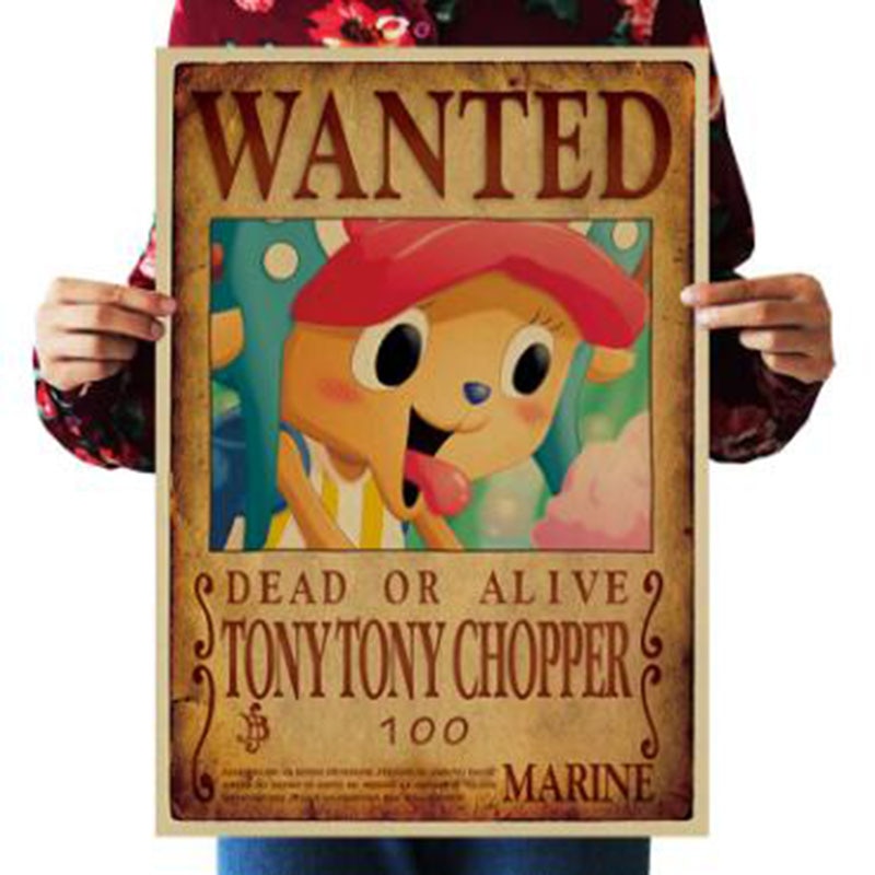 One Piece Wanted Posters Set of 20 (Kraft Paper) by HitMyNeed