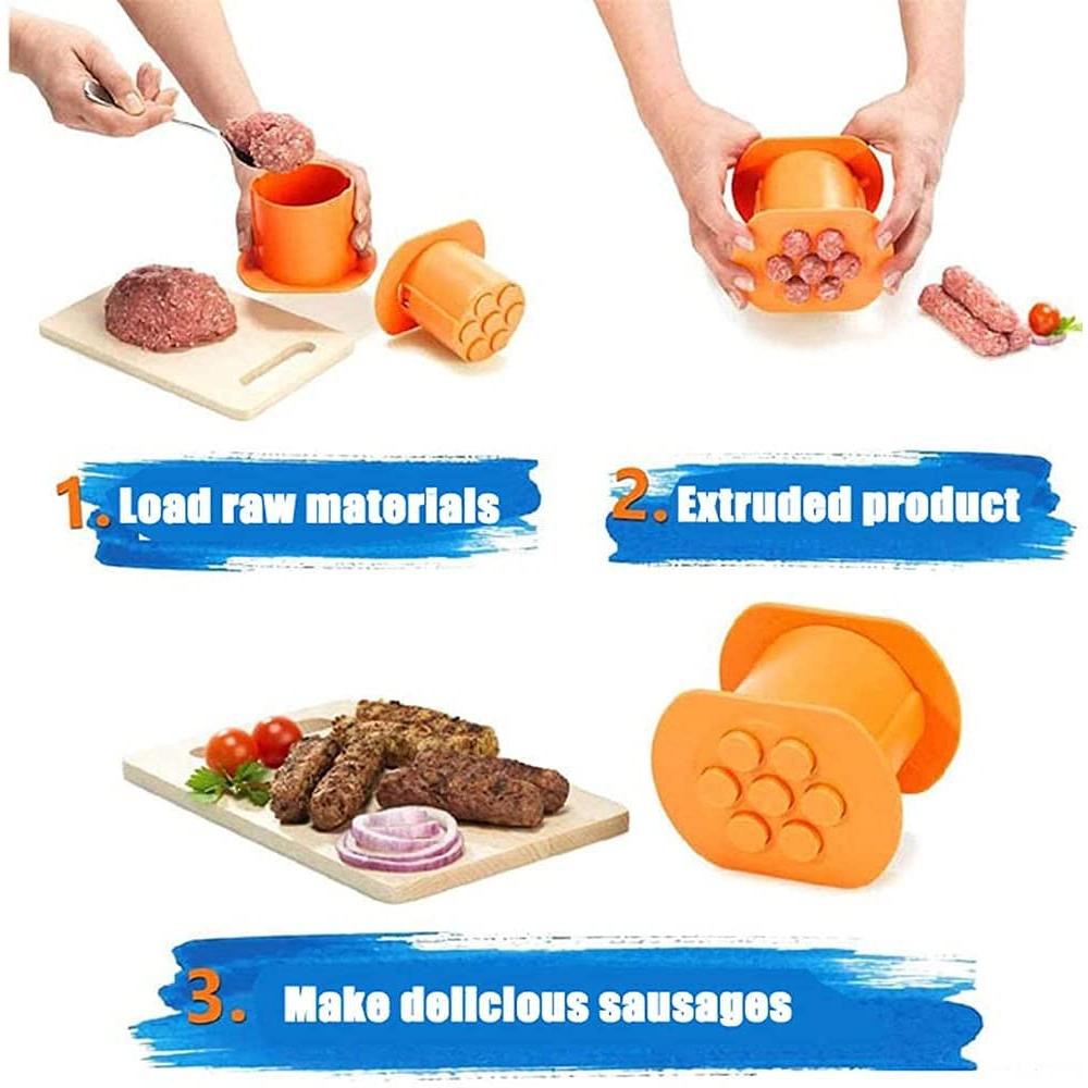 One Press Cevapcici & Sausage Maker Tool by HitMyNeed