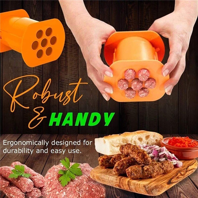One Press Cevapcici & Sausage Maker Tool by HitMyNeed